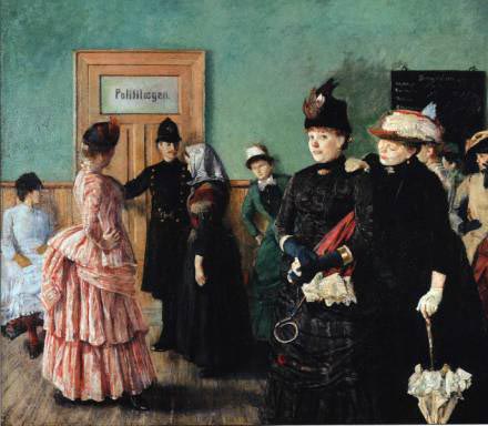 Christian Krohg Albertine i politilagens ventevarelse